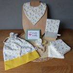 Coffret Naissance “Bienvenue Bébé” - Ballons et Cœurs (5 pièces)