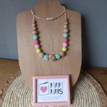 Collier d'allaitement et de portage - Pastel