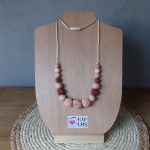 Collier d'allaitement et de portage - Framboise