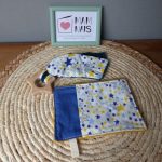 Coffret Naissance Bébé Duo - "Etoiles Filantes " (2 pièces)