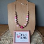 Collier d'allaitement et de portage - Rose Barbie
