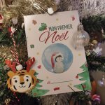 Carte étape bébé "Mon premier Noël"