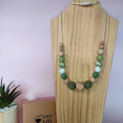 Collier d'allaitement et de portage - Feuillage