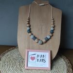 Collier d'allaitement et de portage - Gris Galet