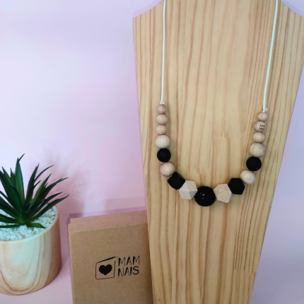 Collier d'allaitement et de portage - Charbon
