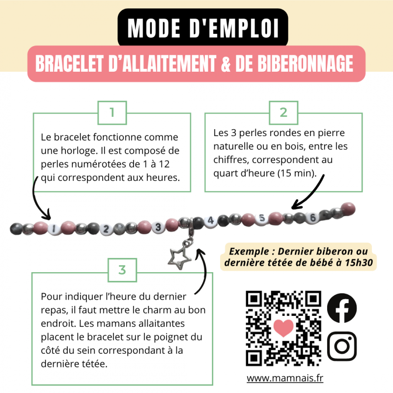 mode emploi bracelet allaitement