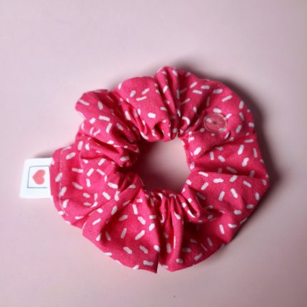 Chouchou d’allaitement - Fuchsia Traits Blanc