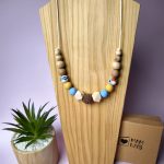 Collier d'allaitement et de portage - Hortensia